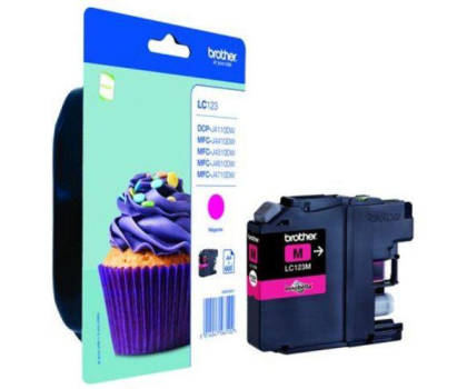Tusz Brother LC123M magenta 600str.